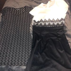 2 Black and White Dresses